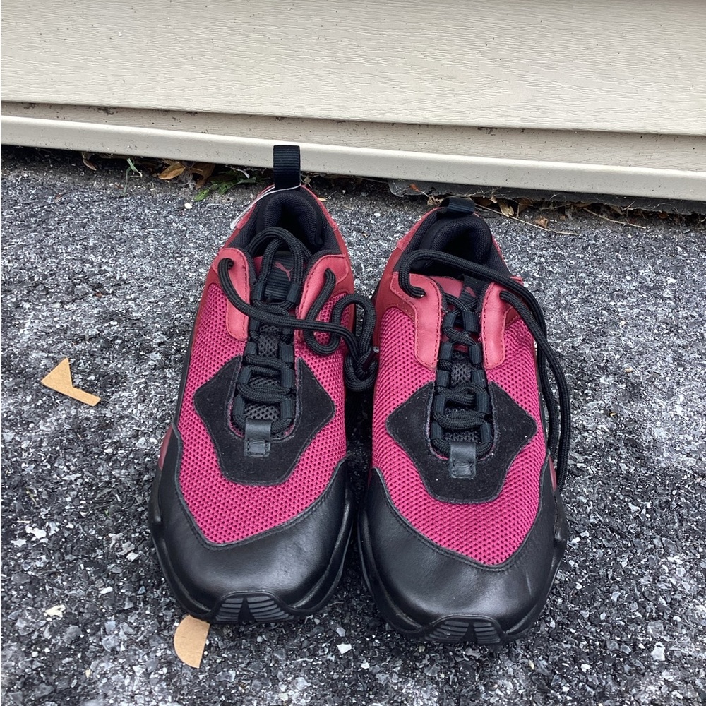 PUMA THUNDER SPECTRA 367516-03 BURGUNDY BLACK womens 8 RUNNING CASUAL SHOES